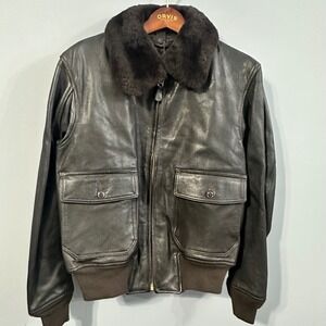 Cockpit USA G-1 Flight Jacket Goatskin Leather US Navy Bomber 44 Made USA